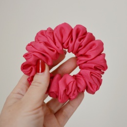 Jedwab MIDI gumka upcykling scrunchie LANDRYNKA