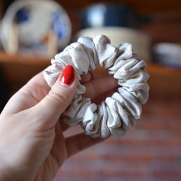 Wiskoza/rayon gumka midi upcykling scrunchie