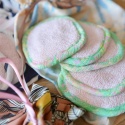 KOMPLET zero waste waciki (5) + ręcznik + woreczek z upcyklingu