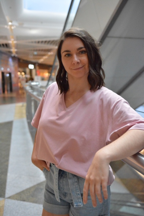 T-shirt bawełna organiczna GOTS Premium! Różowy
