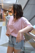 T-shirt bawełna organiczna GOTS Premium! Różowy