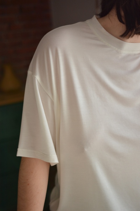 T-shirt TENCEL śmietankowy PREMIUM
