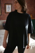 T-shirt TENCEL czarny PREMIUM