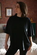 T-shirt TENCEL czarny PREMIUM