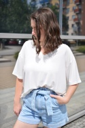 T-shirt TENCEL śmietankowy PREMIUM