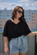 T-shirt TENCEL czarny PREMIUM
