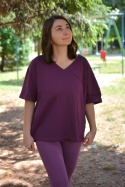 T-shirt bawełna organiczna GOTS Premium! Śliwka