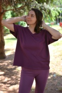 T-shirt bawełna organiczna GOTS Premium! Śliwka