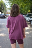T-shirt bawełna organiczna GOTS Premium! Śliwka