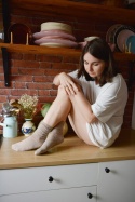 [35-37] Merino gładkie CAPPUCINO skarpety