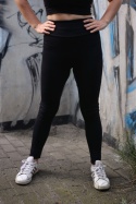 LEGGINSY 2.0 PREMIUM bawełna organiczna GOTS CZARNE