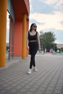 LEGGINSY 2.0 PREMIUM bawełna organiczna GOTS CZARNE