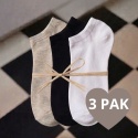 LETNIE ZOKI [35-37] 3PAK MIX KOLORÓW(stopki) len+bawełna