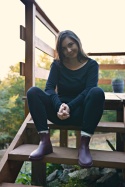 Longisław :)100% wełna merino CZARNA bluzeczka longsleeve bielizna termiczna