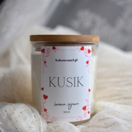 KUSIK ❤ Duża świeca sojowa koko szanel (L)