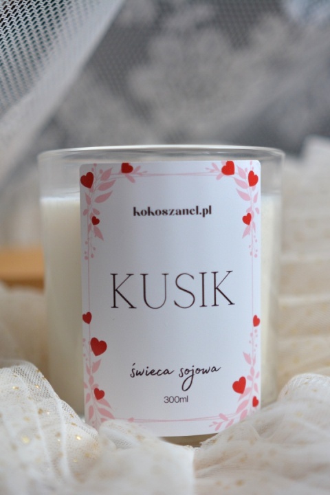 KUSIK ❤ Duża świeca sojowa koko szanel (L)