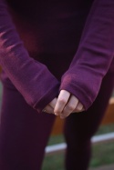 Longisław :)100% wełna merino ŚLIWKA bluzeczka longsleeve bielizna termiczna